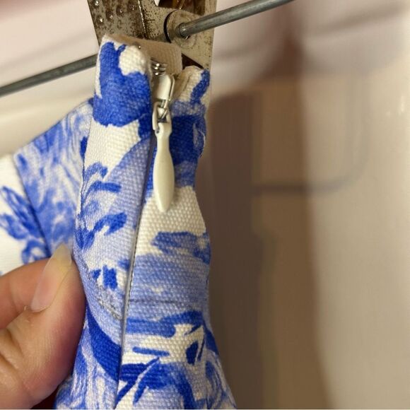 BNWT Tuckernuck X LouLou Baker White Blue Painted Safari Willa Midi Skirt Sz S - Picture 8 of 14